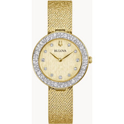Bulova Phantom Γυναικείο Ρολόι με Χρυσό Μεταλλικό Μπρασελέ 98L321