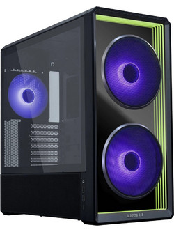 Lian Li Lancool 217 INF Black Gaming Midi Tower Κουτί Υπολογιστή RGB με Πλαϊνό Παράθυρο