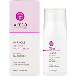 Akeso Miracle Retinol Night Αντιγηραντικό Serum Προσώπου με Ρετινόλη 50ml