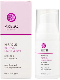 Akeso Miracle Retinol Night Αντιγηραντικό Serum Προσώπου με Ρετινόλη 50ml