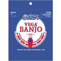 Martin Guitar V740 Σετ 5 Χορδές Μπάντζο Monel Medium Tension