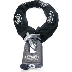 Artago 69T120 Αντικλεπτική Αλυσίδα Μηχανής με Κλειδαριά 120cm 15mm Μαύρη