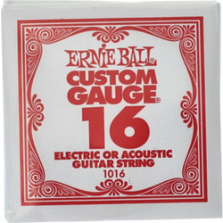 Ernie Ball 1016 Σετ 6 Χορδές Ακουστικής / Ηλεκτρικής Κιθάρας Nickel Plated Steel 16"