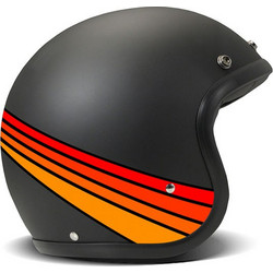 DMD Retro Fuoco Black Κράνος Μηχανής Jet