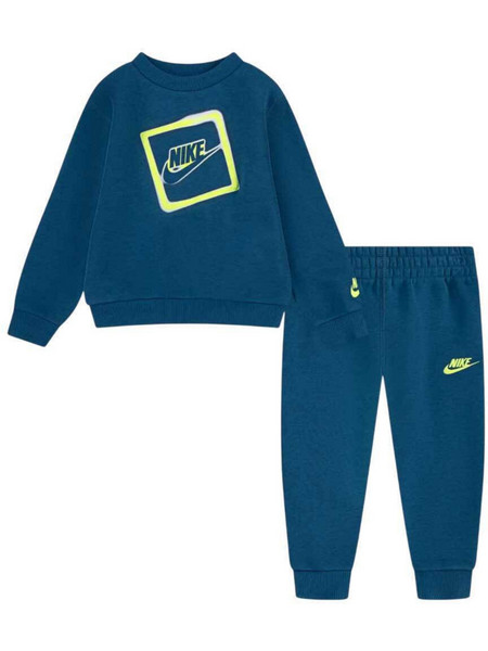 Nike Παιδικό Σετ Φόρμας Πετρόλ 86N483-U89