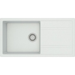Unixton Kronos-110 Ένθετος Νεροχύτης Γρανίτη Αντιστρεφόμενος Ματ Grey 100x50cm