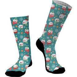 Dimisocks Do You Dare Christmas Snowman Χριστουγεννιάτικες Ανδρικές Κάλτσες Ψηλές Πράσινες 70072