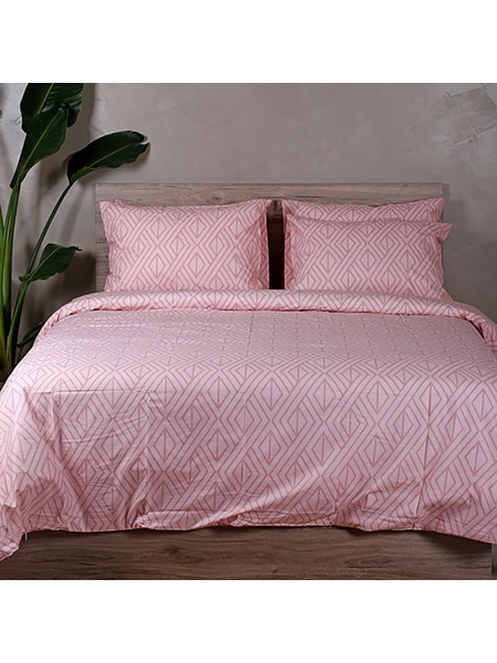 Sunshine Home Σετ Σεντόνια Μονά Βαμβακερά 165x270 Feelings 2042 Pink