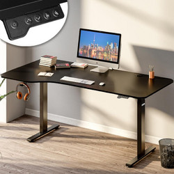 Shally Dogan Gaming Γραφείο Ξύλινο Ρυθμιζόμενο Ύψος 160x75x117cm 02840733