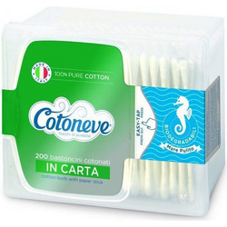Cotoneve Μπατονέτες Βαμβακερές Χάρτινες 200τμχ
