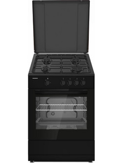 Heinner HFSC-SME66IBK Κουζίνα Αερίου 66lt με Εστίες Αερίου 60cm