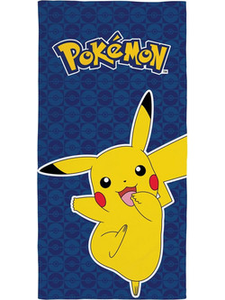 Pokemon Ver. 8 Παιδική Πετσέτα Θαλάσσης Μπλε 70x140cm HTEX-POK-1050T