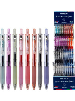 Writech Rainbow Στυλό Gel 0.7mm 96τμχ