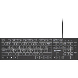 Natec Herring Glow NKL-2342 Black Πληκτρολόγιο