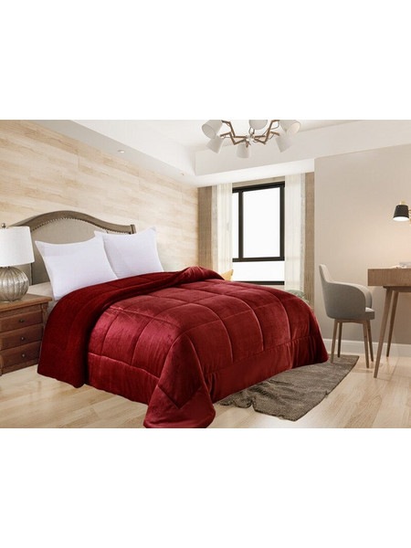 Γαρύφαλλο Κουβερτοπάπλωμα Ημίδιπλο 220x240 Square Μπορντό