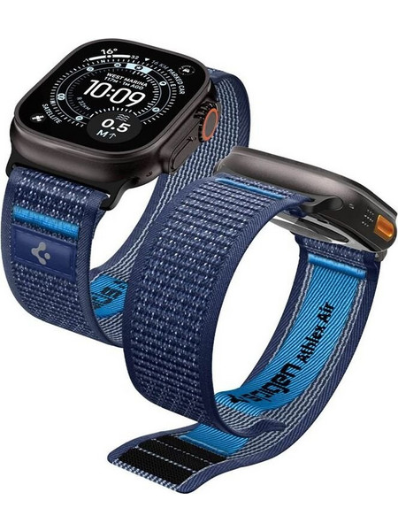 Spigen Athlex Air 2 Λουράκι Υφασμάτινο Active Navy Blue (Apple Watch 44 / 45 / 46 / 49mm)
