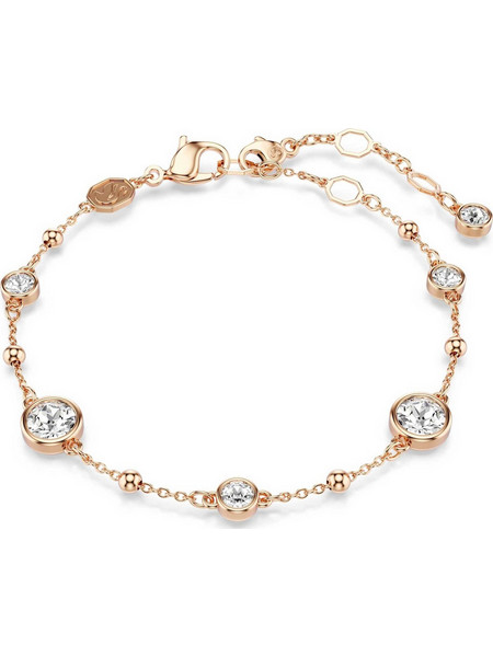 Swarovski Γυναικείο Βραχιόλι Αλυσίδα Ροζ Χρυσό Επιχρυσωμένο 5730677