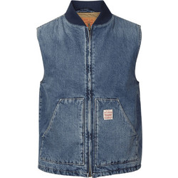 Levi's Αμάνικο Ανδρικό Μπουφάν Τζιν Μπλε A8580-0006