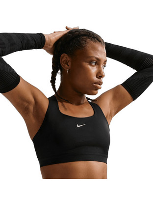 Nike Swift Αθλητικό Μπουστάκι με Μέτρια Στήριξη Μαύρο HM5220-010