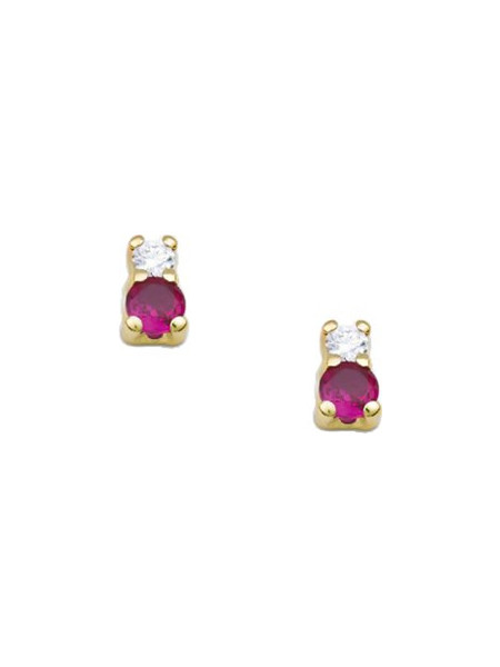 Million Diamonds Γυναικεία Σκουλαρίκια Καρφωτά από Xρυσό 14K με Ζιργκόν SK23343