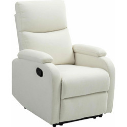HOMCOM Πολυθρόνα Relax Ανακλινόμενη Μπεζ 83B-256V00CW
