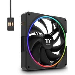 Thermaltake TS140 EX Case Fan 140mm RGB με Σύνδεση 3-Pin 4-Pin PWM 3τμχ Black