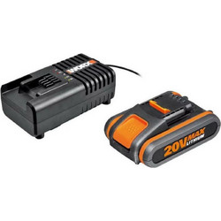 WORX 03WA3601 Σετ Μπαταρίας Εργαλείων Λιθίου 20V 2Ah με Φορτιστή 20V