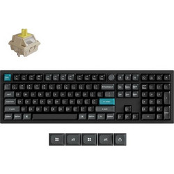 Keychron Q6 Ultra 8K Ασύρματο Μηχανικό Gaming Πληκτρολόγιο με Keychron Silk POM Banana Διακόπτες RGB Black