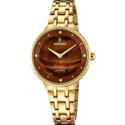Festina Γυναικείο Ρολόι με Χρυσό Μεταλλικό Μπρασελέ F20601/C