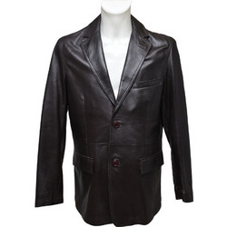 Leather 100 Χειμερινό Ανδρικό Σακάκι Δερμάτινο με Κανονική Εφαρμογή Καφέ 08-M-SEVERIN