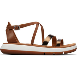 Clarks Δερμάτινα Γυναικεία Σανδάλια Καφέ 26158472