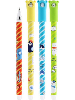 M&G Arctic Adventure Στυλό Gel που Σβήνει 0.5mm Μπλε Διάφορα Σχέδια AKPC5272