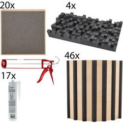 t.akustik Cinema Room Set M Professional Ηχοαπορροφητικό Πάνελ Wood