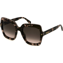 Blumarine SBM836S 5301GQ Γυναικεία Γυαλιά Ηλίου Τετράγωνα Κοκάλινα Ταρταρούγα με Καφέ Φακό