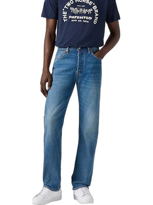Levi's 501 (R) Ανδρικό Τζιν Παντελόνι Κανονική Εφαρμογή Navy Μπλε 00501-3667