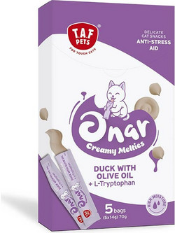 Taf Pets Onar Creamy Melties Anti-Stress Aid with Duck & Olive Oil 5x14gr
