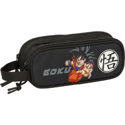 Safta Dragon Ball Κασετίνα Βαρελάκι με 2 Θήκες Μαύρη S4313745