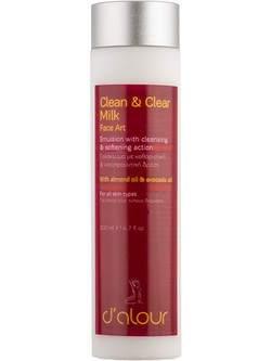 D'alour Clean & Clear Milk Γαλάκτωμα Ντεμακιγιάζ 200ml