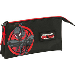 Safta Spider-Man Κασετίνα με 3 Θήκες Μαύρη S4313663