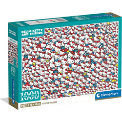Puzzle Clementoni Impossible Hello Kitty & Friends 1000 Κομμάτια