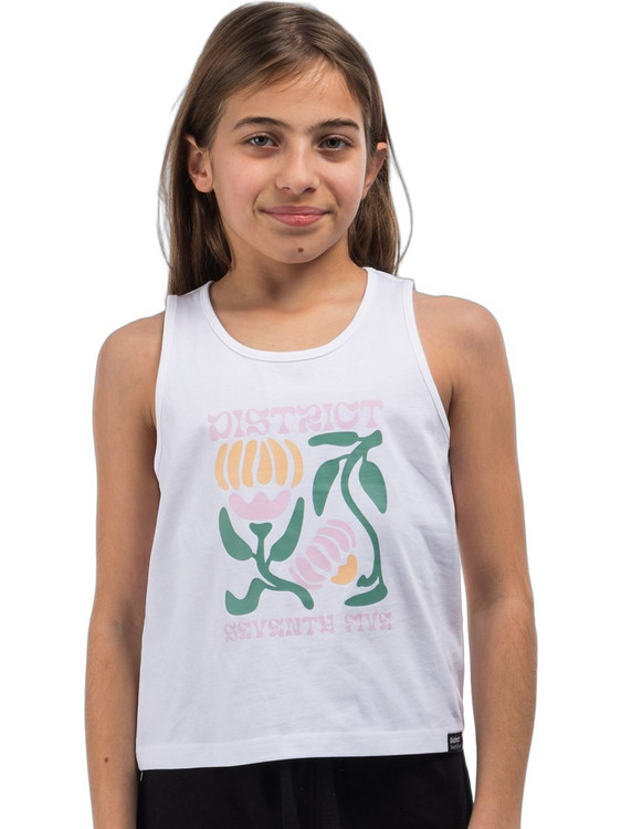 District75 Παιδικό T-Shirt Αμάνικο Λευκό 126KGTA-734-091