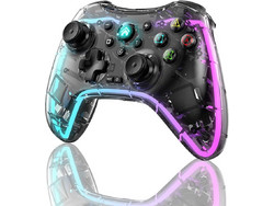 Lehuai LH-3 Wireless Controller για PC PS4 PS3 Switch & iOS RGB Transparent