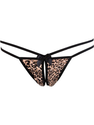 Elite Form Γυναικείο Sexy String Αυτοκινήτου Καφέ 766
