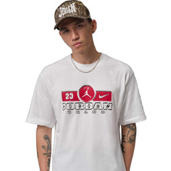Jordan Nike Air Ανδρικό Αθλητικό T-Shirt Λευκό IF3036-100