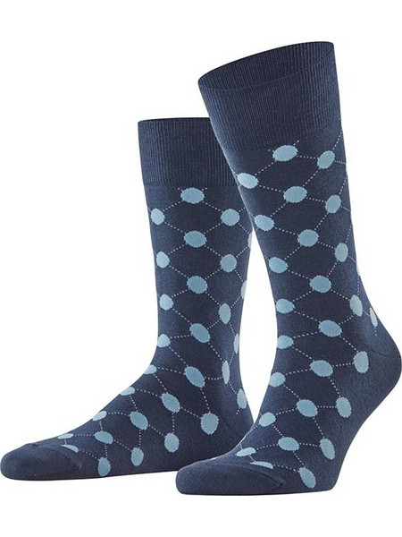 Burlington Fashion Ανδρικές Κάλτσες Ψηλές Navy Μπλε 24750-6120