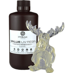 Prima Creator Water Washable UV Curable Ρητίνη 3D Printer Transparent 1kg