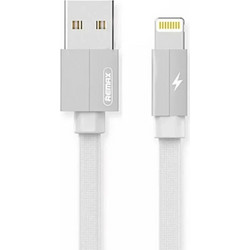 Remax RC-094i Kerolla Braided Flat USB-A to Lightning Cable 1m White