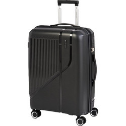 Bartuggi 724-106.60 Βαλίτσα Μεσαία 66x43.5x26cm με 4 Ρόδες Μαύρη