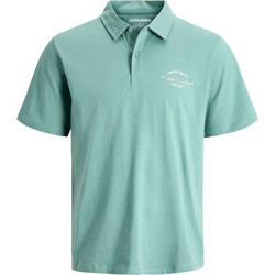 Jack & Jones Ανδρική Μπλούζα Polo Κοντομάνικη Τιρκουάζ 12289682