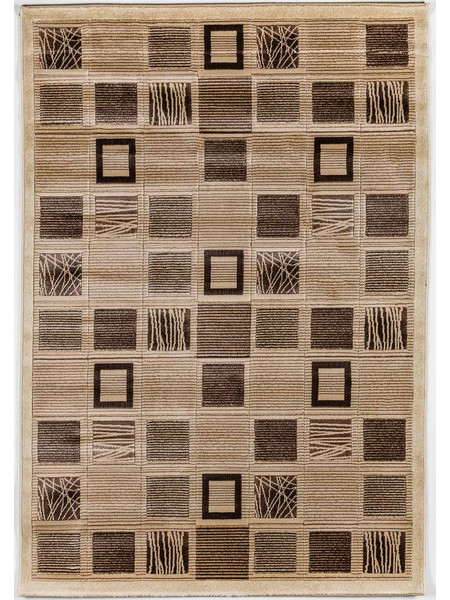 NS Carpets Giga Check Χαλί Ορθογώνιο 160x230cm Beige